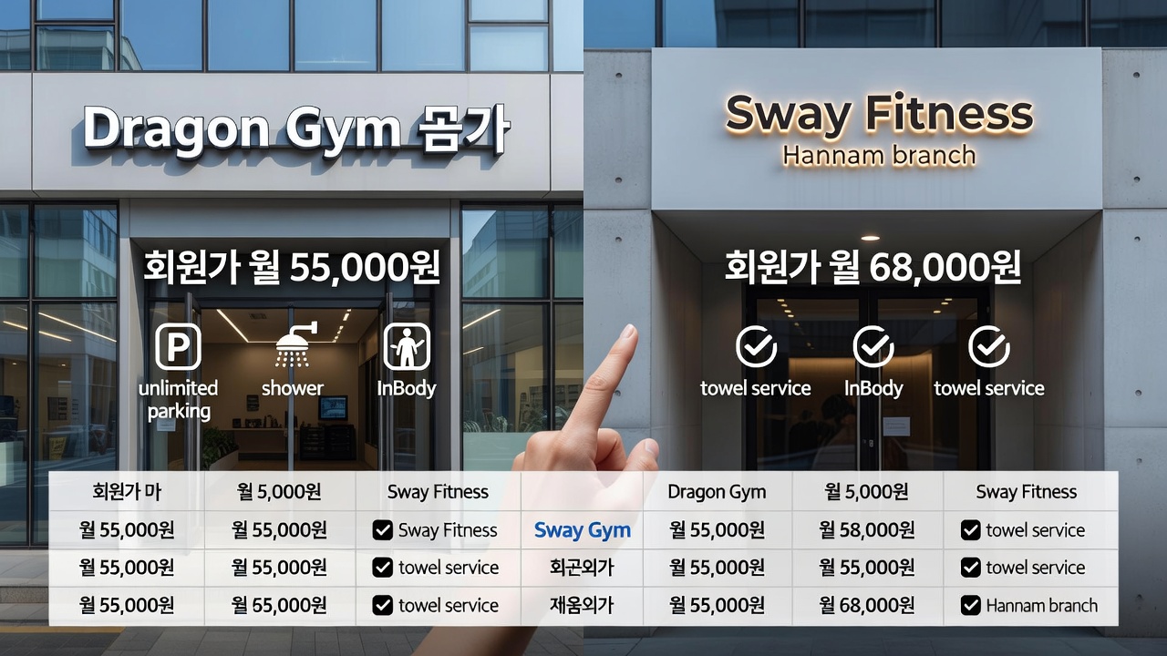 한남동 헬스장 가격 비교 방법과 선택 시 확인할 시설
